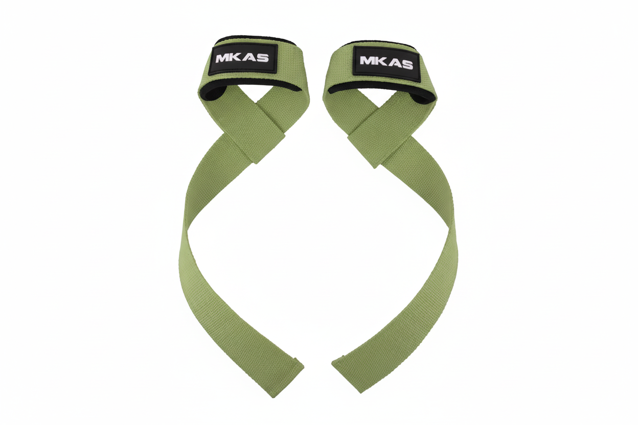 Muscleify Heavy Duty Lifting Straps – Military Green