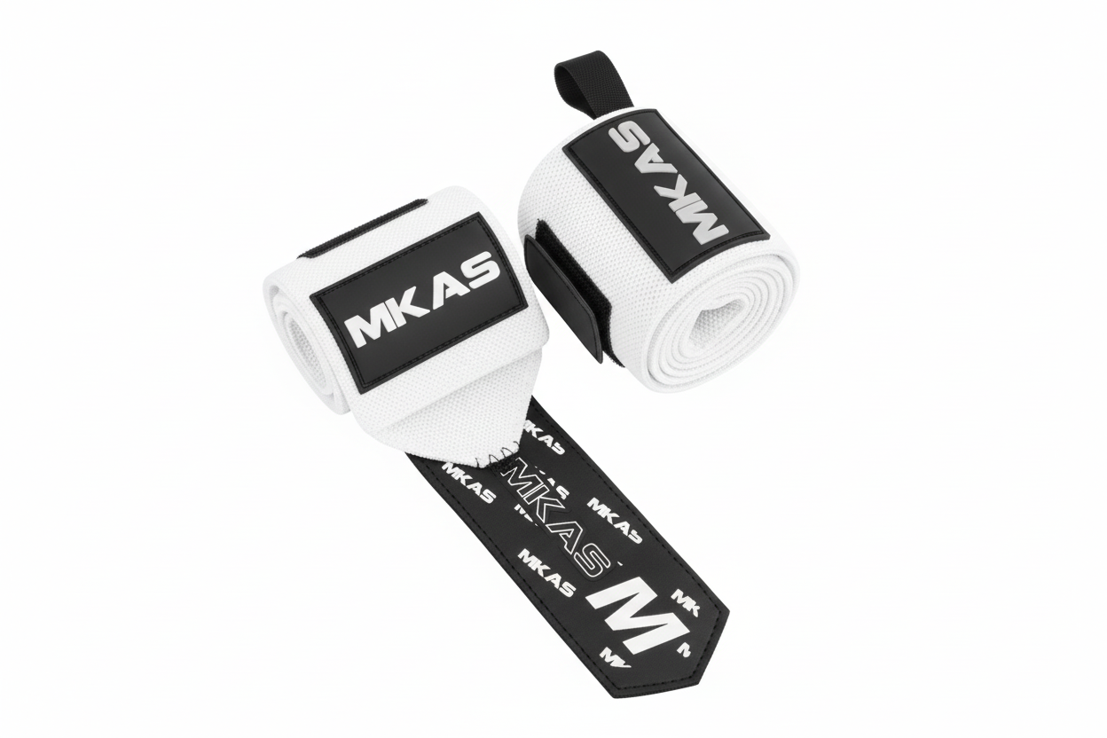 Muscleify Wrist Wraps-White