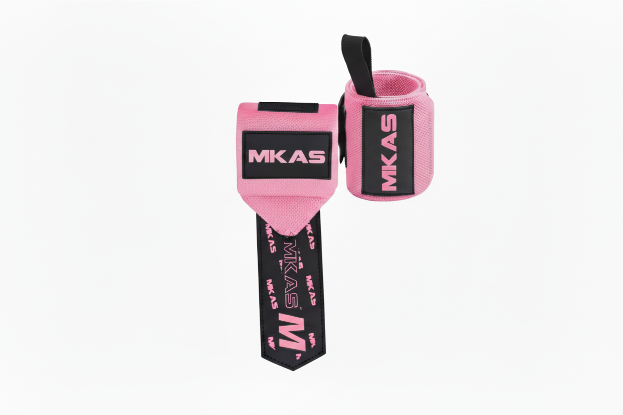 Muscleify Wrist Wraps-Pink